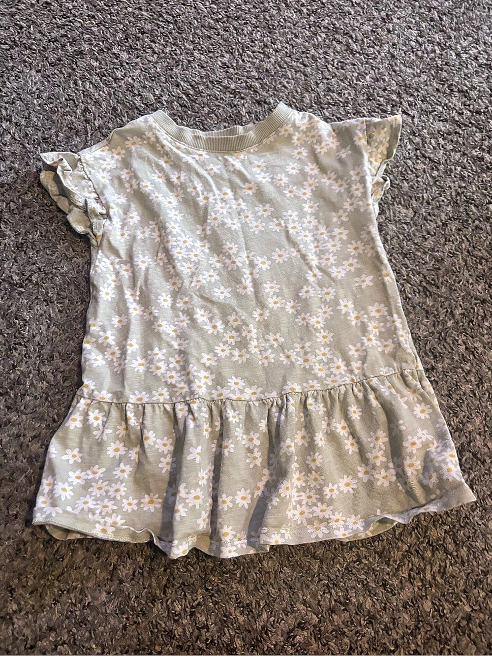 Little Co. by Lauren Conrad Floral Dress in Gray & White Size 2T Like New